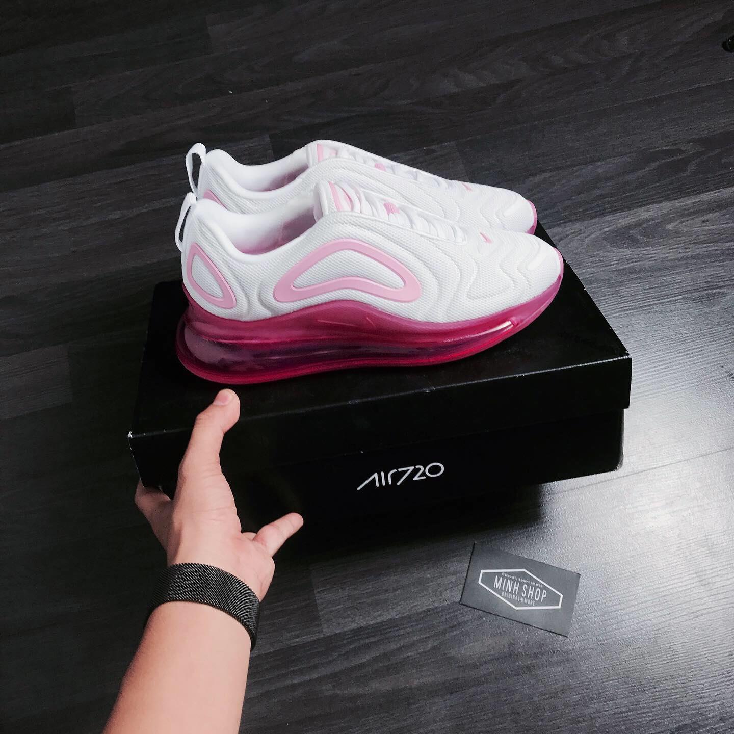 Minhshop.Vn - Flash Sale 50%~ Hàng Chính Hãng Nike Air Max 720 White Pink  **2021** [Ar9293 103] Áp Dụng Ck