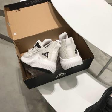 Giày Adidas Alphabounce+ White/Black/Grey Two [EF8061]
