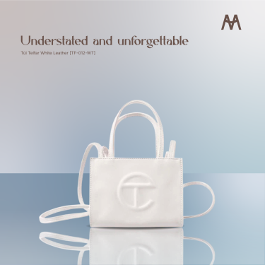Túi Telfar White Leather [TF-012-WT] - Image 1