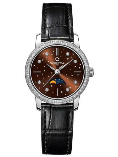 Đồng Hồ Carnival Moonphase ''Brown Silver'' [8193L2] - Image 1