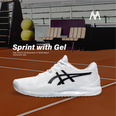 Giày ASICS Gel Resolution 9 ‘White Black’ [1041A330 100] - Image 1