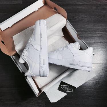Hàng Chính Hãng Nike Air Force 1 React White 2021** V