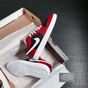 Giày Nike Jordan 1 Low Black/Red ** [DC0774 603]