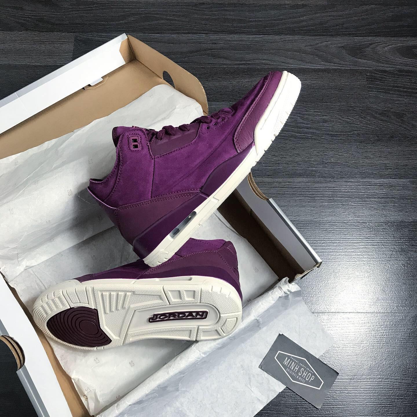 Jordan 3 bordeaux on sale phantom