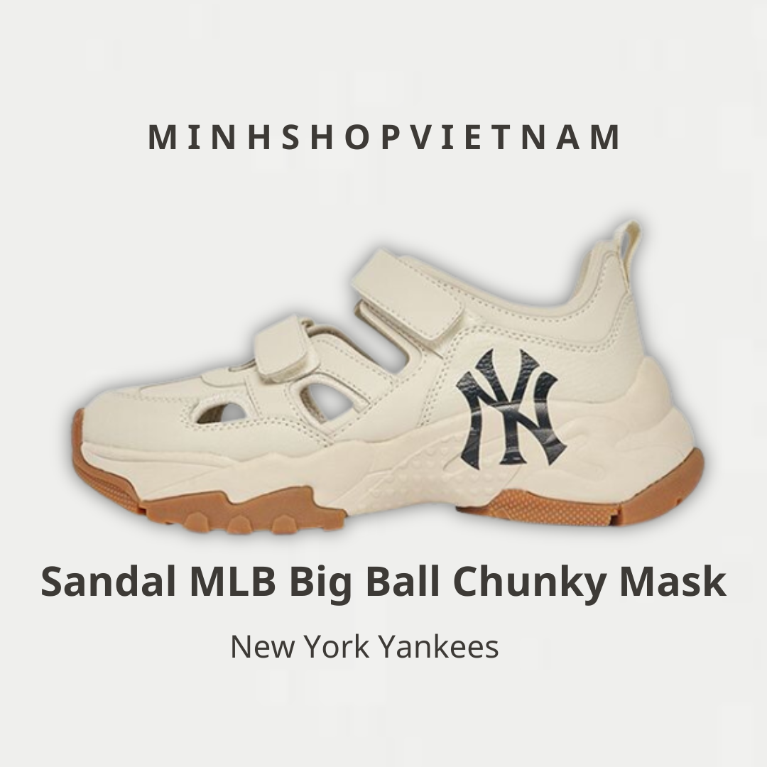 MLB Big Ball Chunky Mask New York Yankees Sandal Shoes 3ASDCH133-50CRS US  5-11