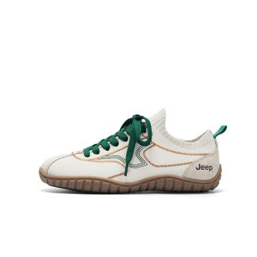 Giày Jeep Oxfords Casual Leather Shoes ''Begie Gum '' [P651W13097] - Image 1
