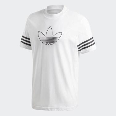 Hàng Chính Hãng Áo Thun Adidas Outline Tee  White/Black 2020**