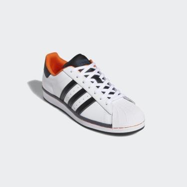 Adidas Superstar  White Black Orange 2021**