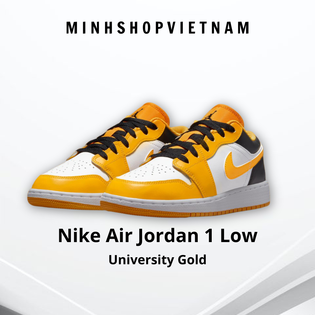 Air jordan 1 low university cheap gold on feet