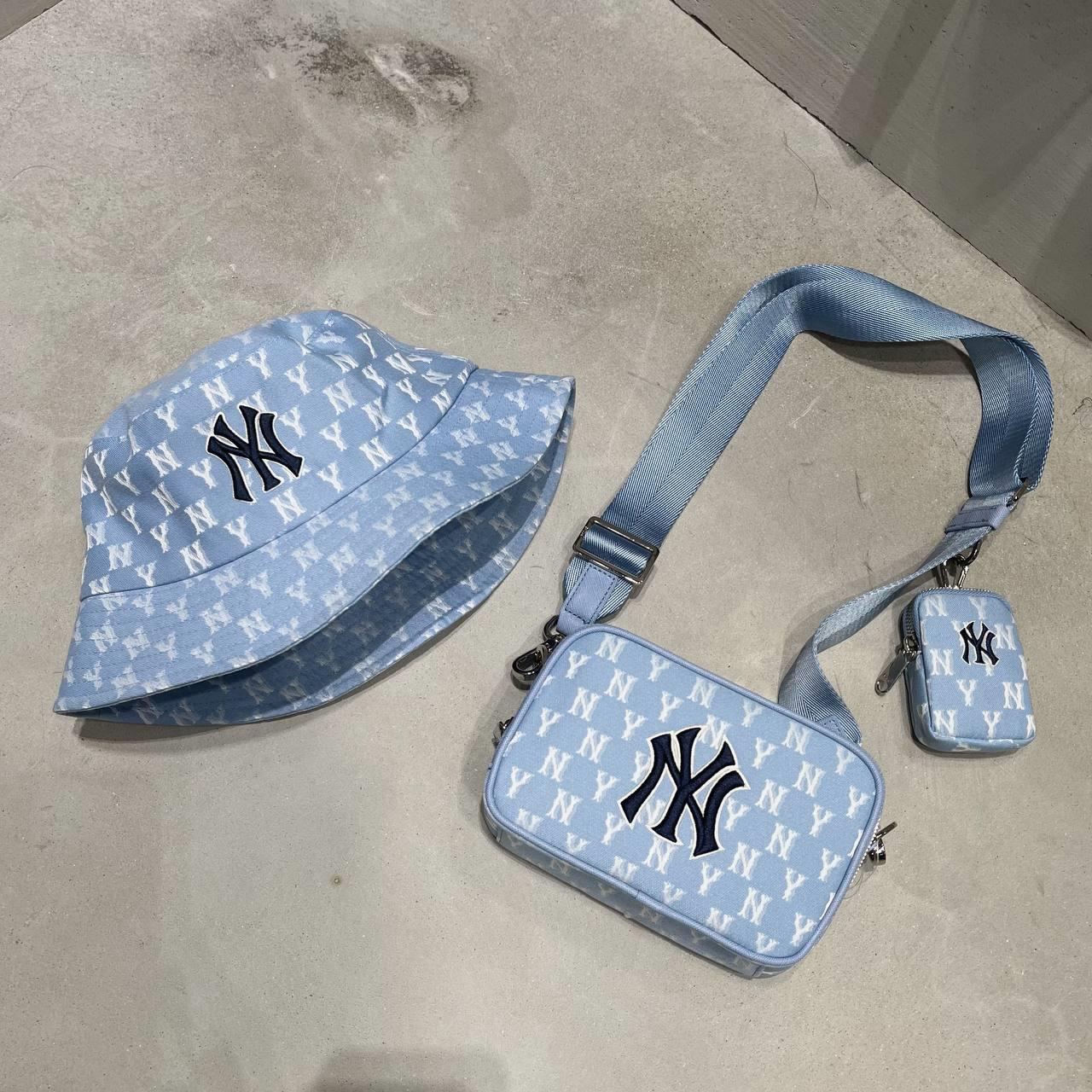 MLB Corduroy Bucket Bag New York Yankees Cream 3ABMS041650CRS   ShopperBoard