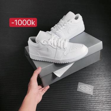 📤 HOT 📤 Hàng Chính Hãng Nike Air Jordan 1 Low 'Triple White' 2021** AO9944 111 📤 HOT 📤 Hàng Chính Hãng Nike Air Jordan 1 Low 'Triple White' 2021** AO9944 111
