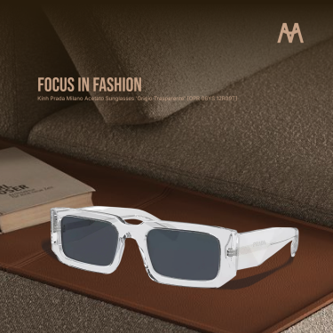 Kính Prada Milano Acetato Sunglasses 'Grigio Trasparente' [OPR 06YS 12R09T] - Image 1