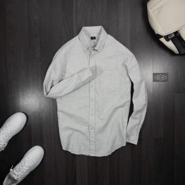 Hàng Chính Hãng Áo Uniqlo Flannel Long Sleeve Shirt Whtie Caro 2021** hang-chinh-hang-ao-uniqlo-flannel-long-sleeve-shirt-whtie-caro-2021