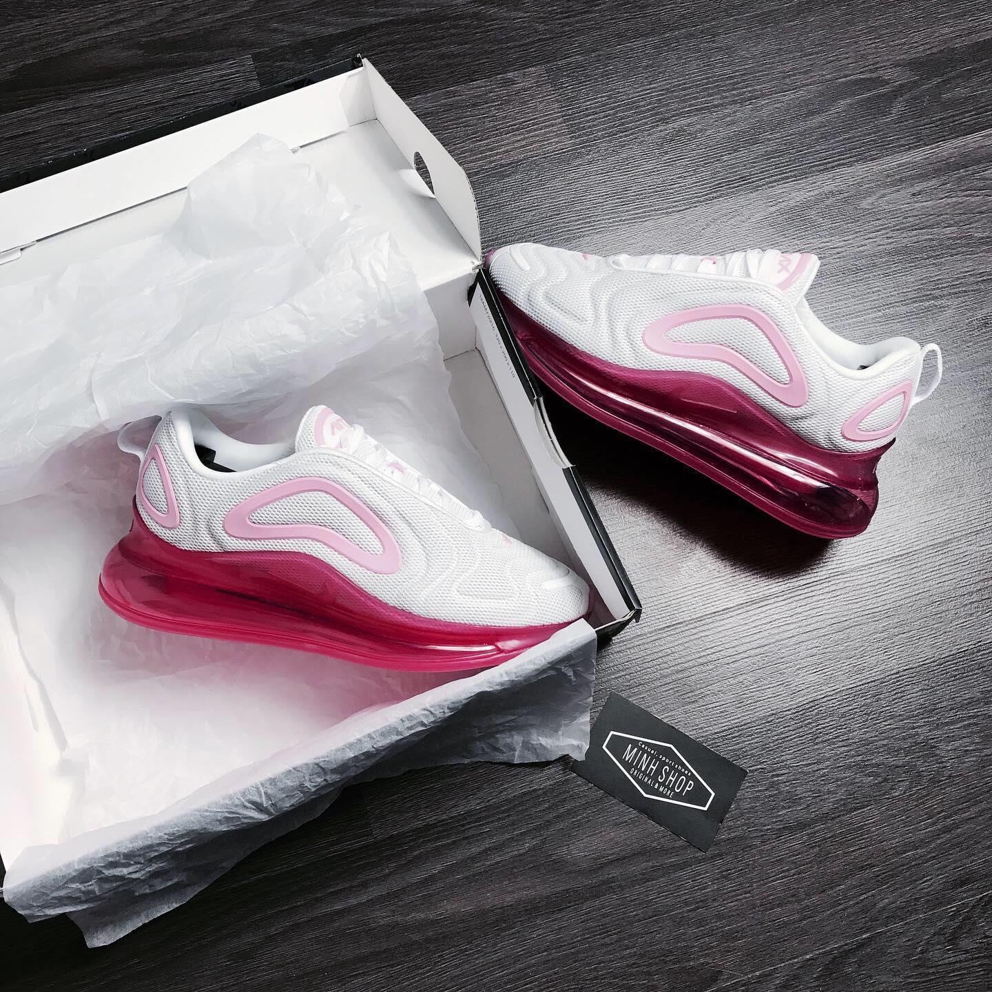 Minhshop.Vn - Flash Sale 50%~ Hàng Chính Hãng Nike Air Max 720 White Pink  **2021** [Ar9293 103] Áp Dụng Ck