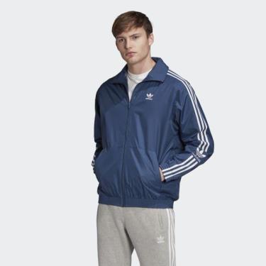 Áo Khoác Jacket Adidas Blue/White ** [FM9883]