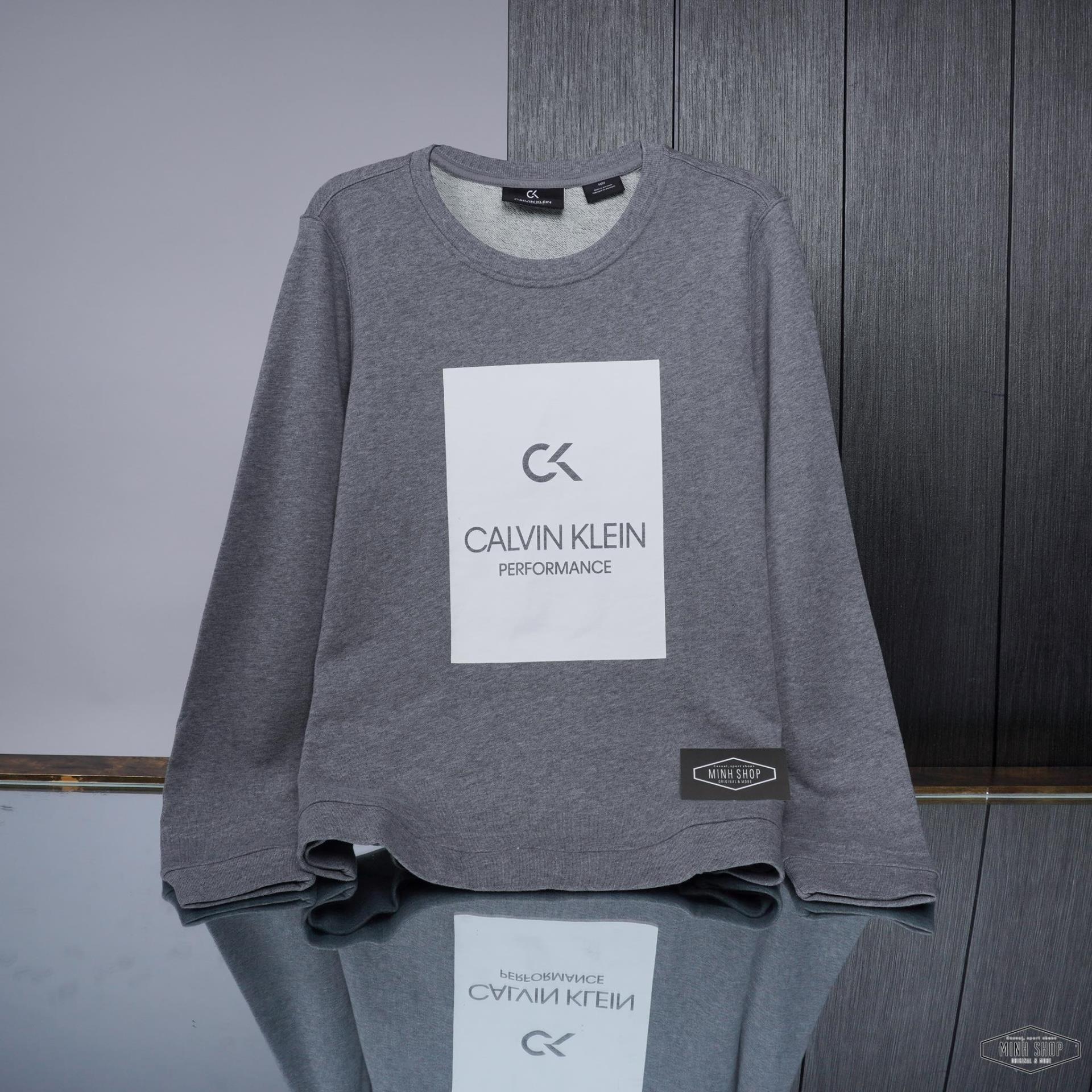  - Áo Sweatshirt Calvin Klein Performance Grey ** [00GWS9W370  077]
