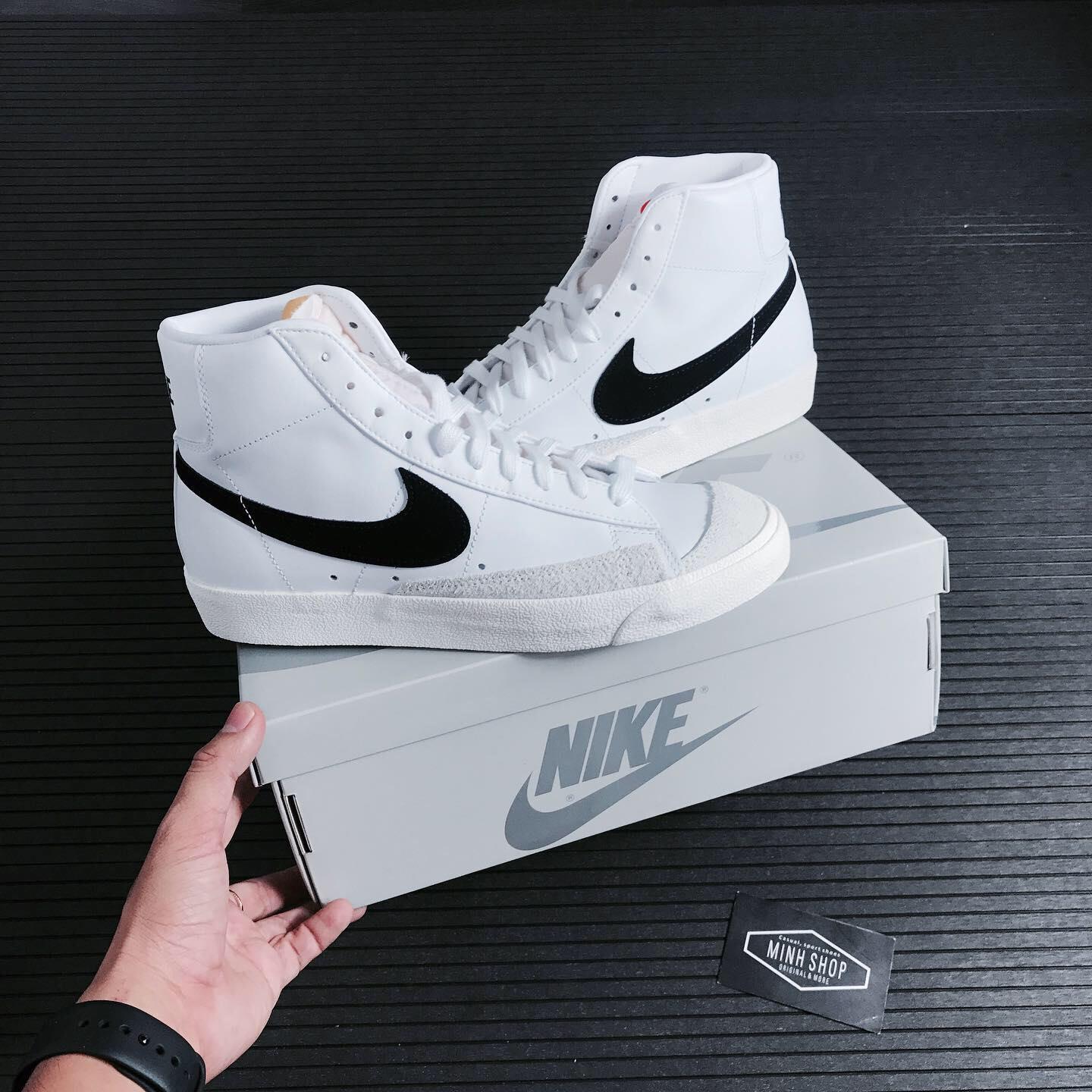 nike blazer mid 77 black and white