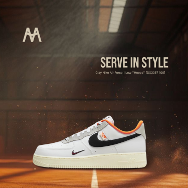 ~ Sale Giày Nike Air Force 1 Low ''Hoops'' [DX3357 100] - Image 1