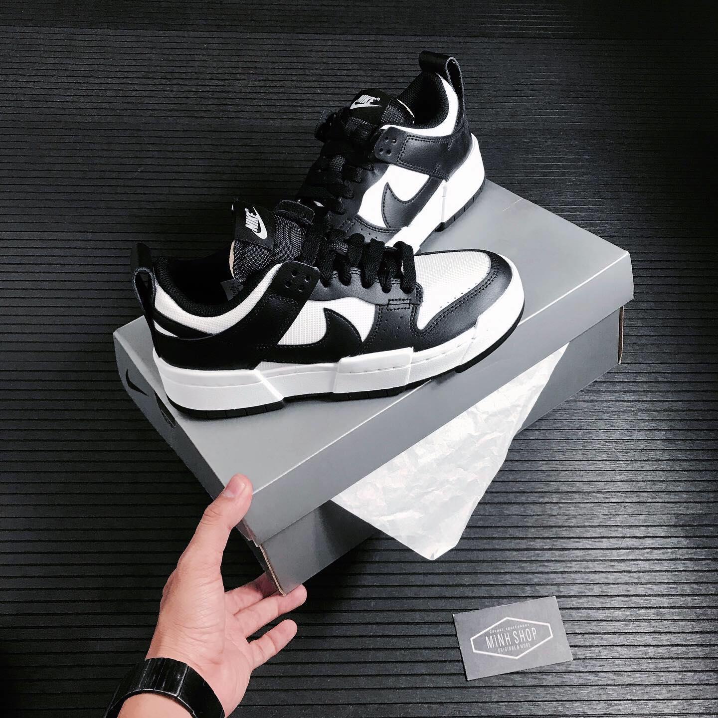 Minhshop.vn - Hàng Chính Hãng Nike Dunk Low Disrupt Black White 2021**  [CK6654 102]