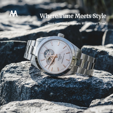 Đồng Hồ Tissot Gentleman Powermatic 80 Open Heart ''Silver'' [T127.407.11.031.01] - Image 1