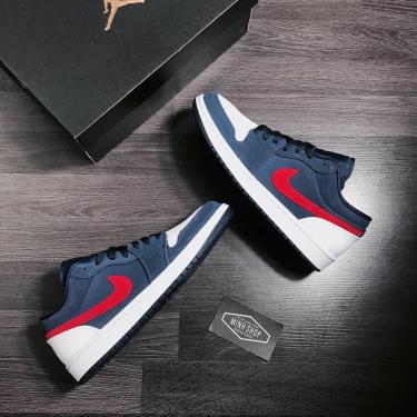 Hàng Chính Hãng Nike Jordan 1 Low USA Navy Red White 2021** [CZ8454 400]