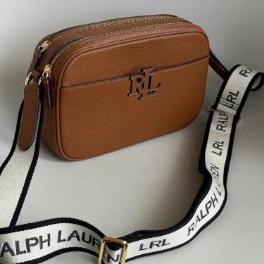 Túi Ralph Lauren Carrie 24 Leather Handtasche ''Brown'' - Image 1