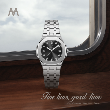 Đồng Hồ Carnival ''Silver Black'' [8160L] - Image 1