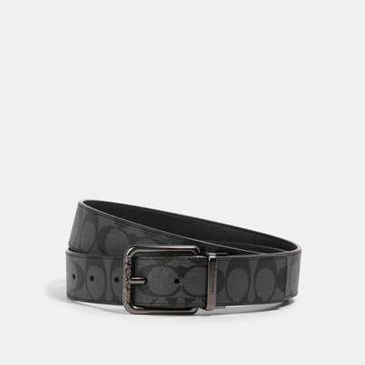  - Leather Belt Coach Black [91288]