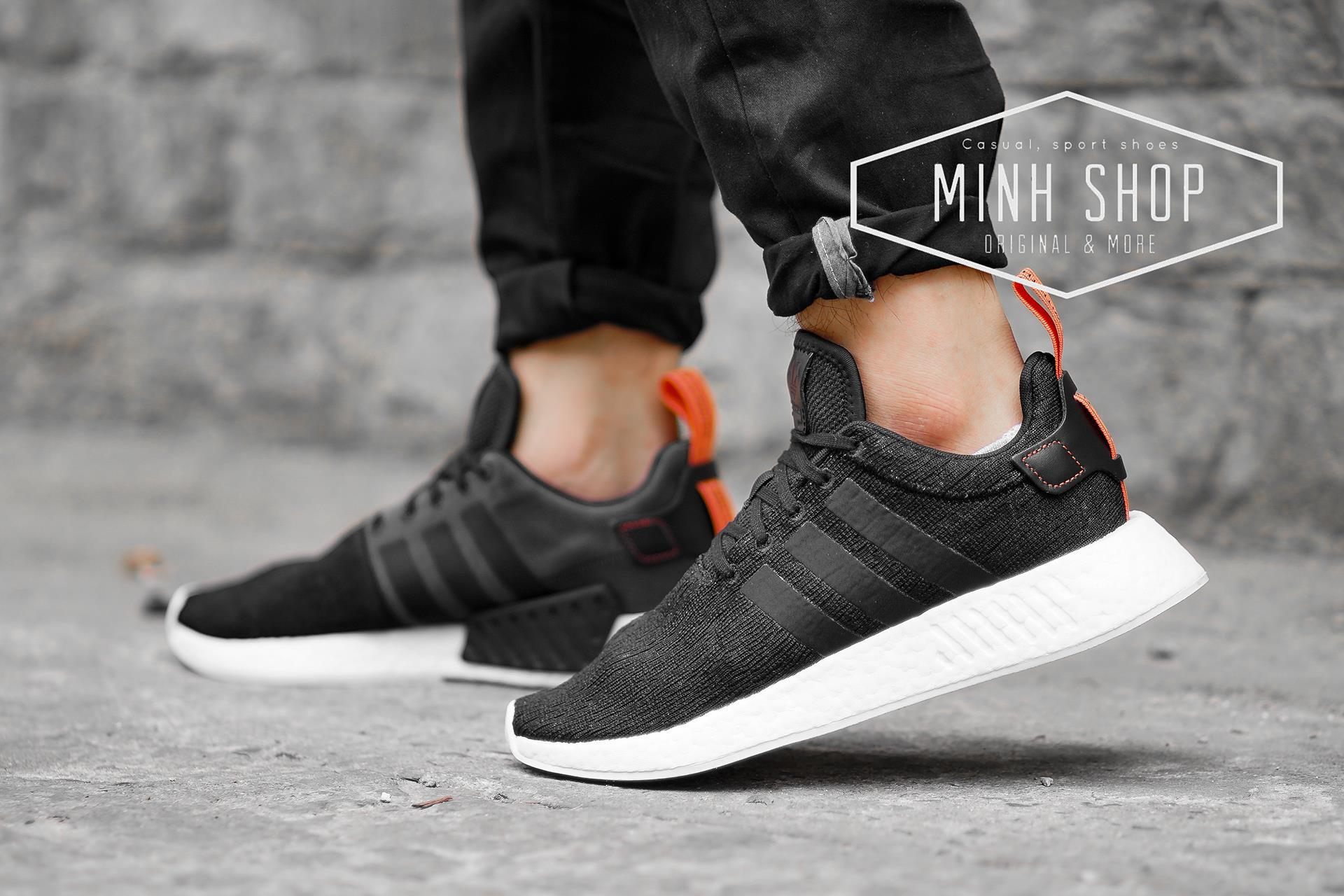 Adidas nmd r2 2018 new arrival black/white on sale pk