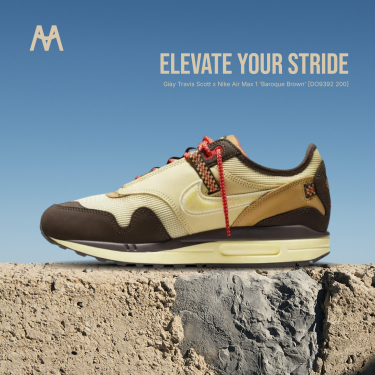 Giày Travis Scott x Nike Air Max 1 'Baroque Brown' [DO9392 200] - Image 1