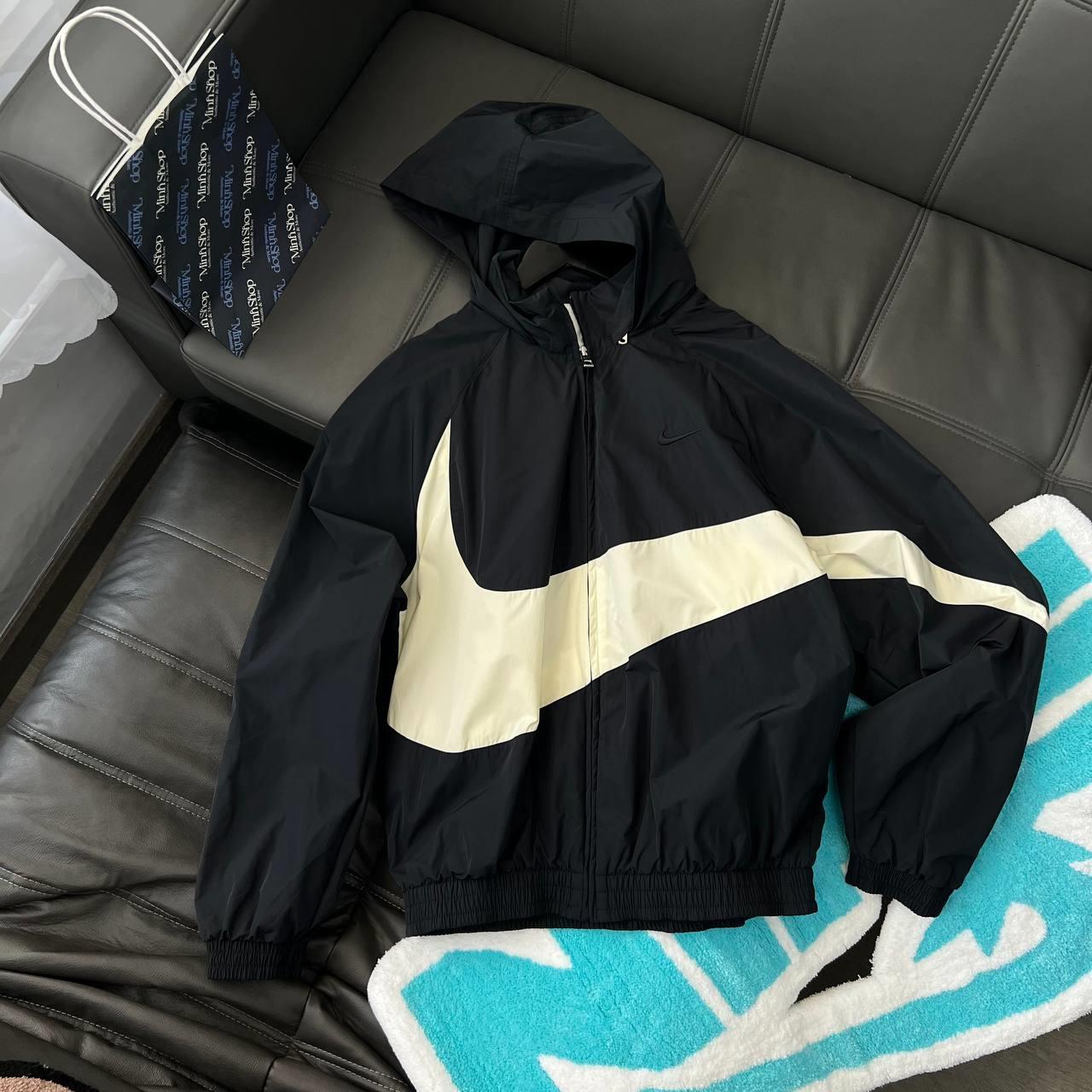 Minhshop.vn - Áo Khoác NIKE SWOOSH WOVEN JACKET ' Black/Coconut