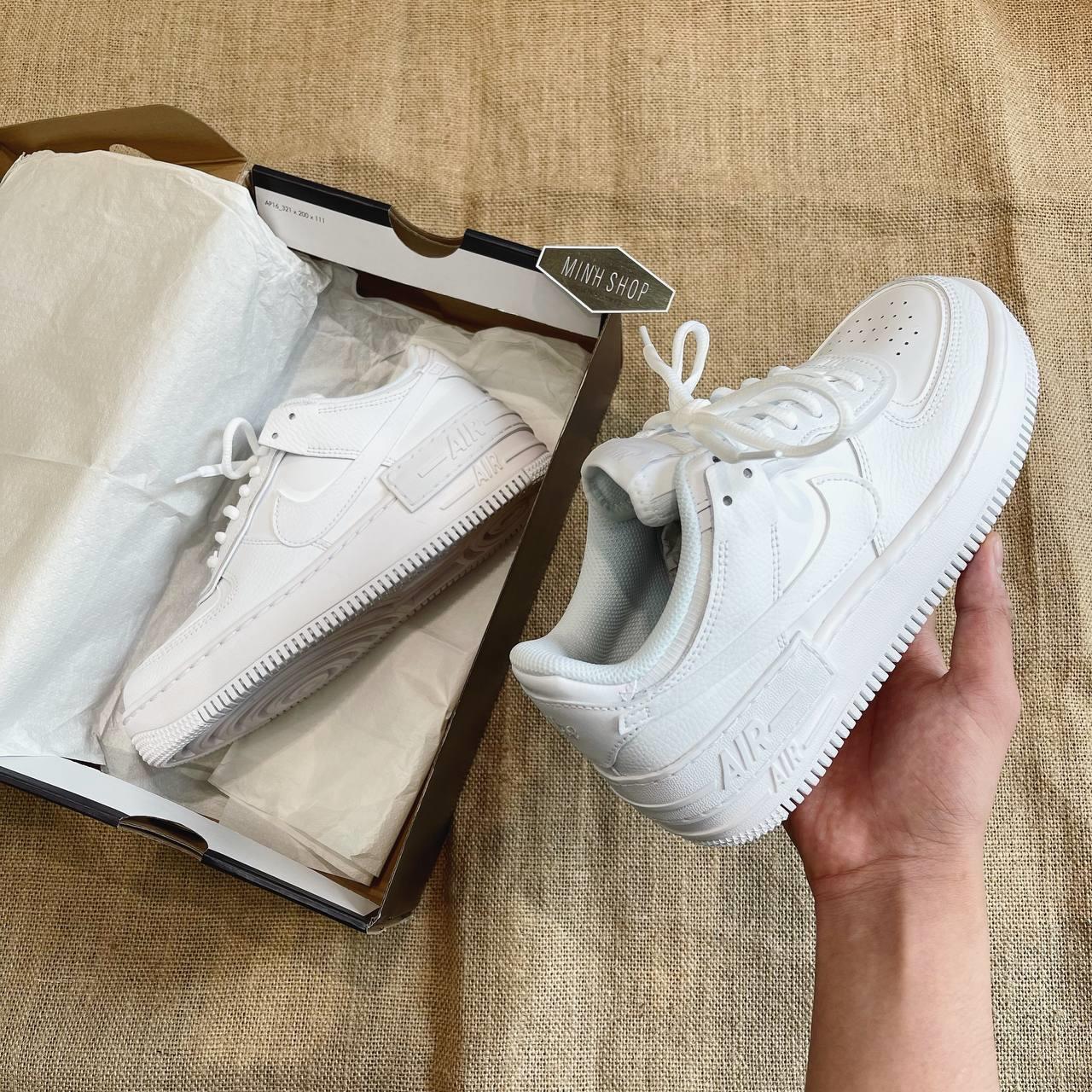 Minhshop.vn - Giày Nike Air Force 1 Shadow All White [CI0919 100