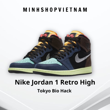 Giày Nike Jordan 1 Retro High Tokyo Bio Hack ** [555088 201] [ O ]