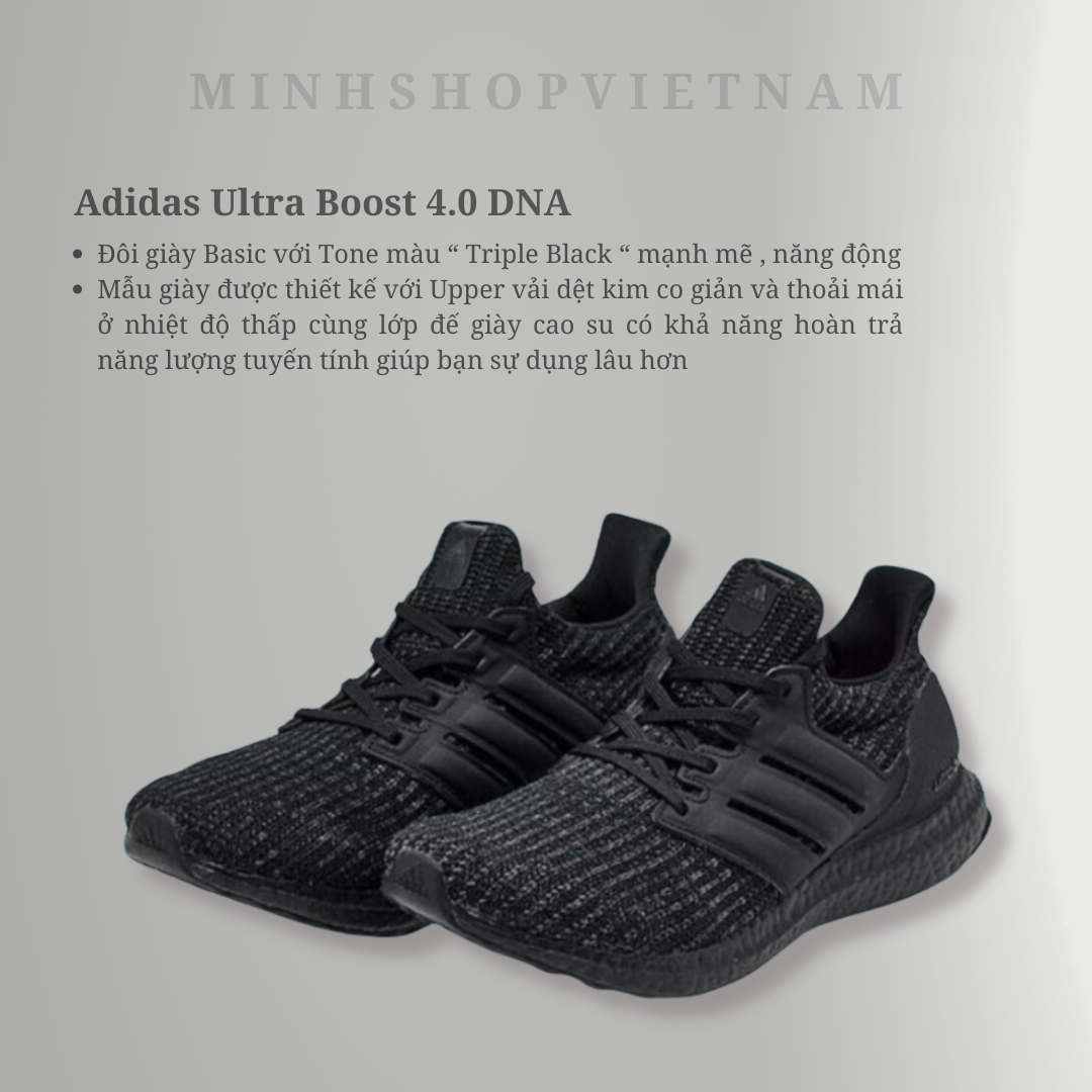 Giày adidas ultra 2025 boost 4.0 triple black