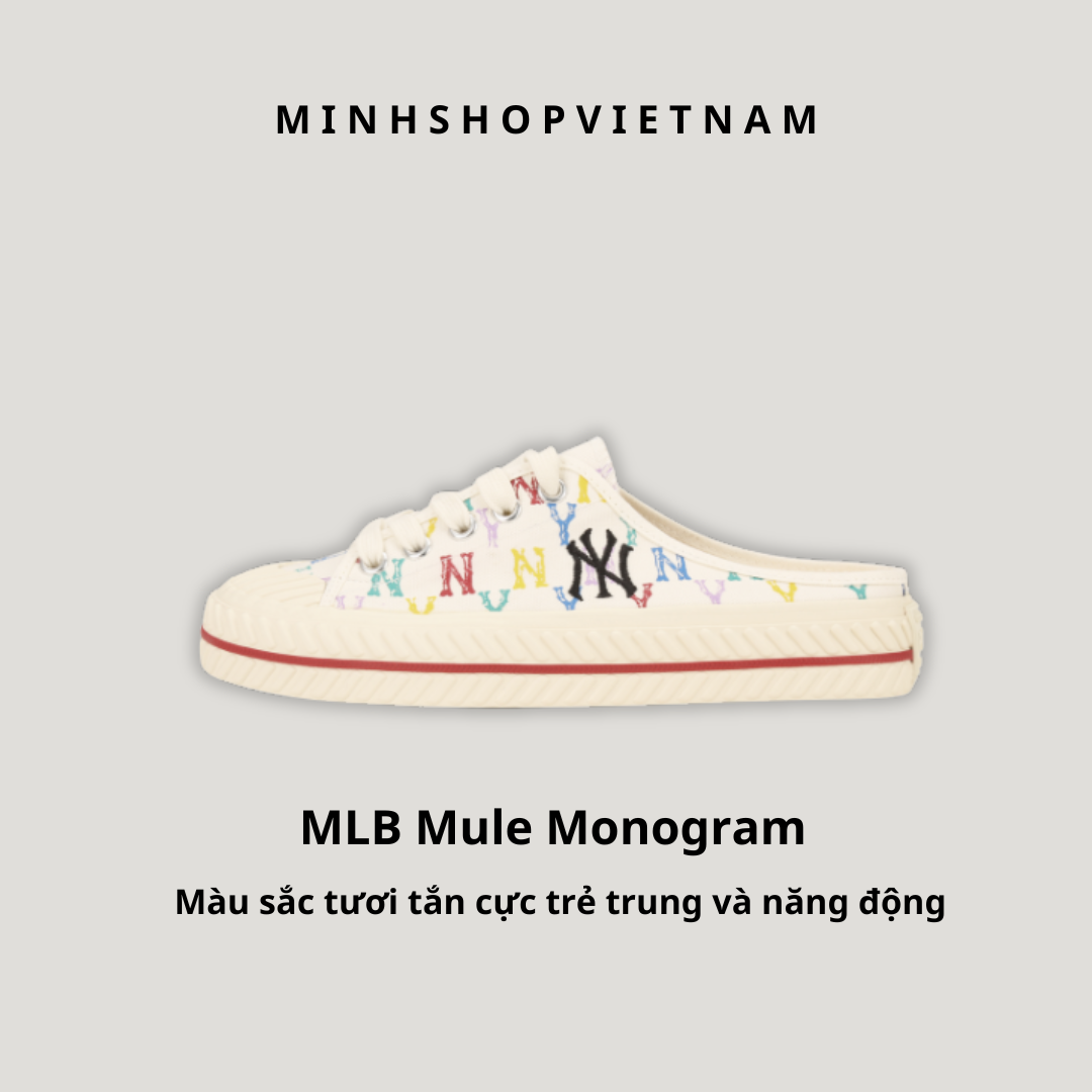 Giày MLB Playball Mule Monogram New York Yankees Rep 11 Shopgiayreplica