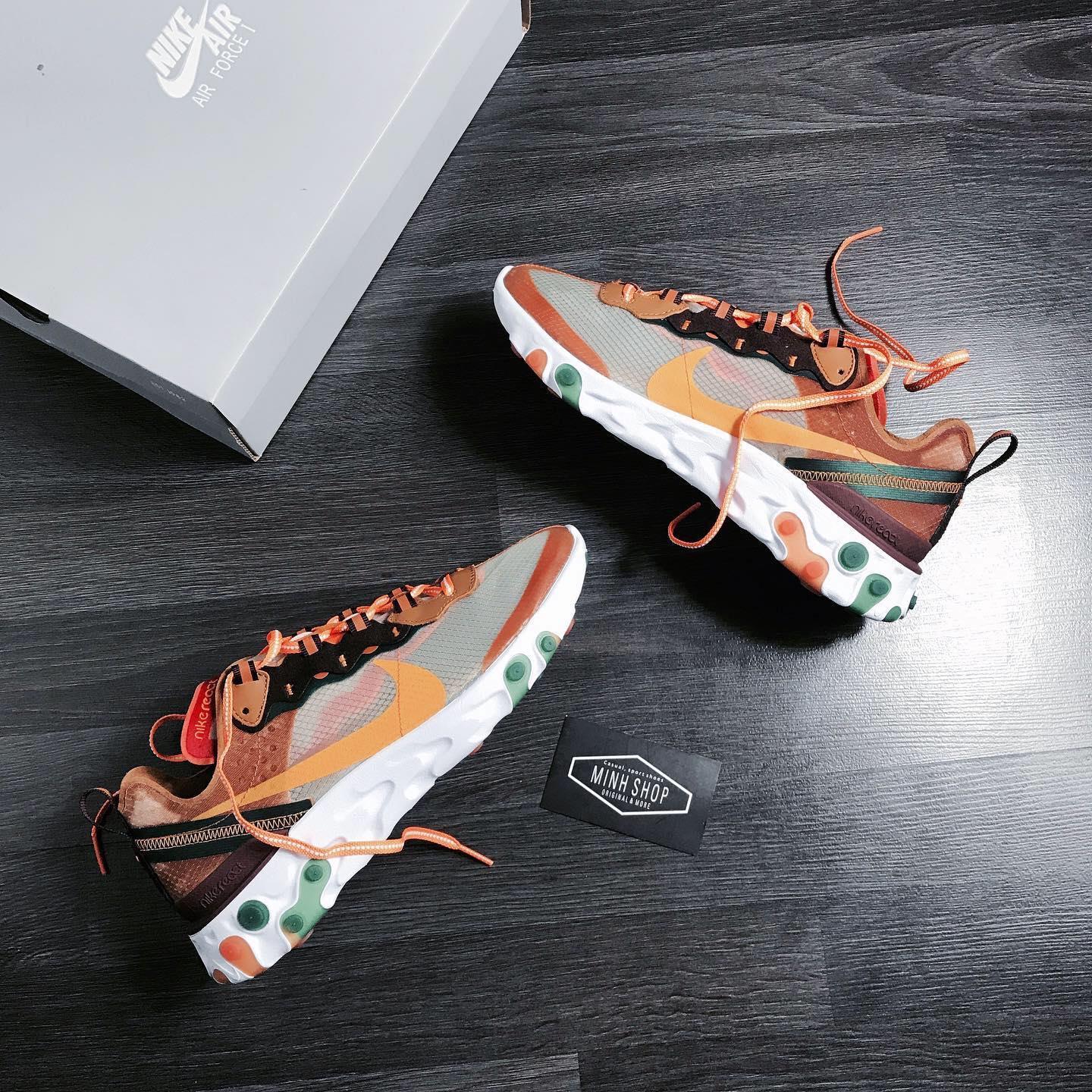 Nike react element orange 2025 peel