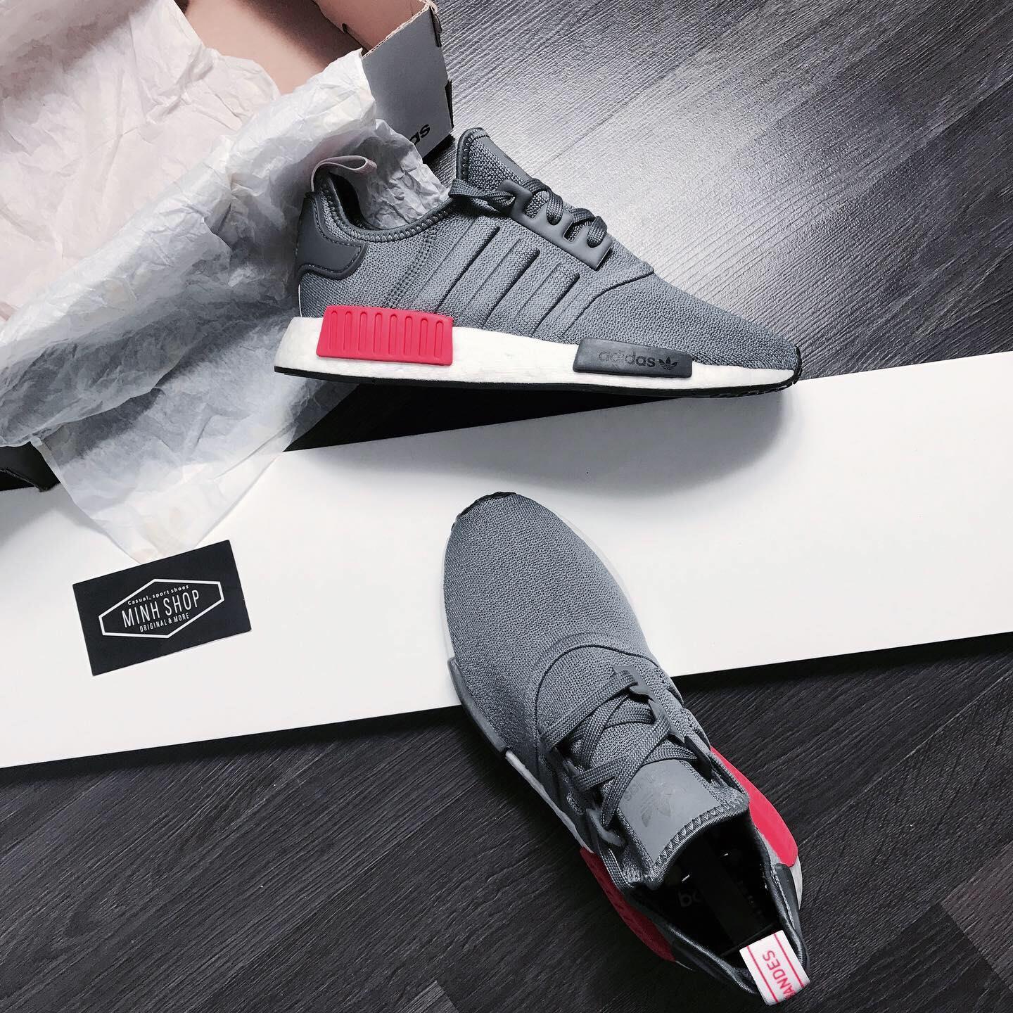 Nmd r1 grey shock red online