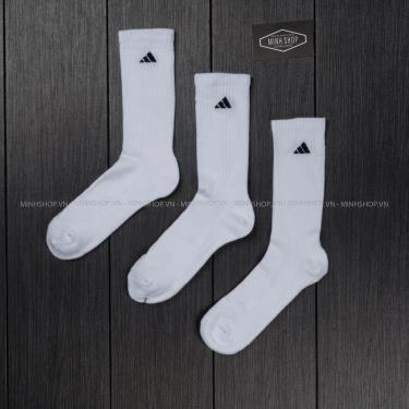 Hàng Chính Hãng Vớ Adidas White/Black 2021** (Pack 3 đôi ) hang-chinh-hang-vo-adidas-white-black-2021-pack-3-doi