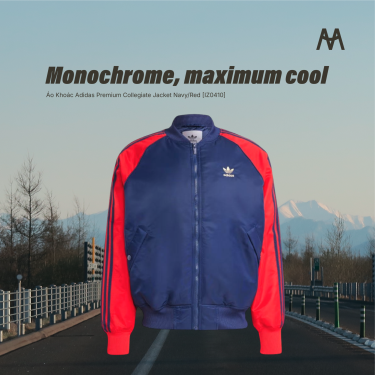 Áo Khoác Adidas Premium Collegiate Jacket Navy/Red [IZ0410] - Image 1