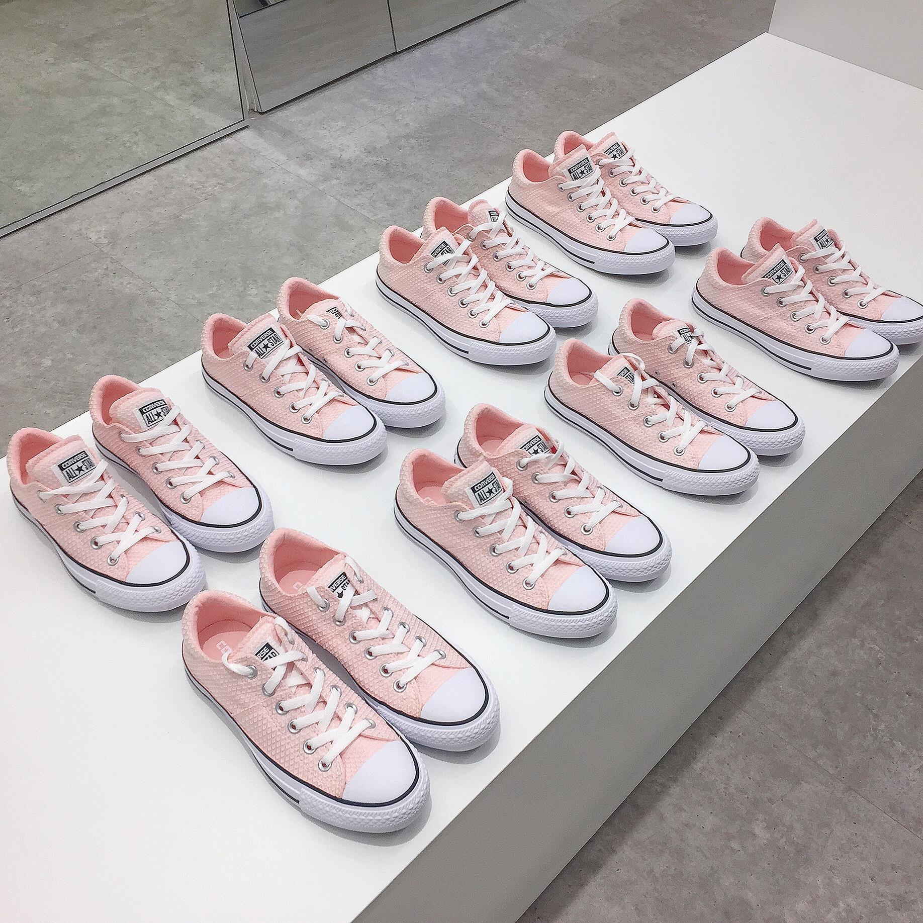 Converse classic on sale raw pink pastel