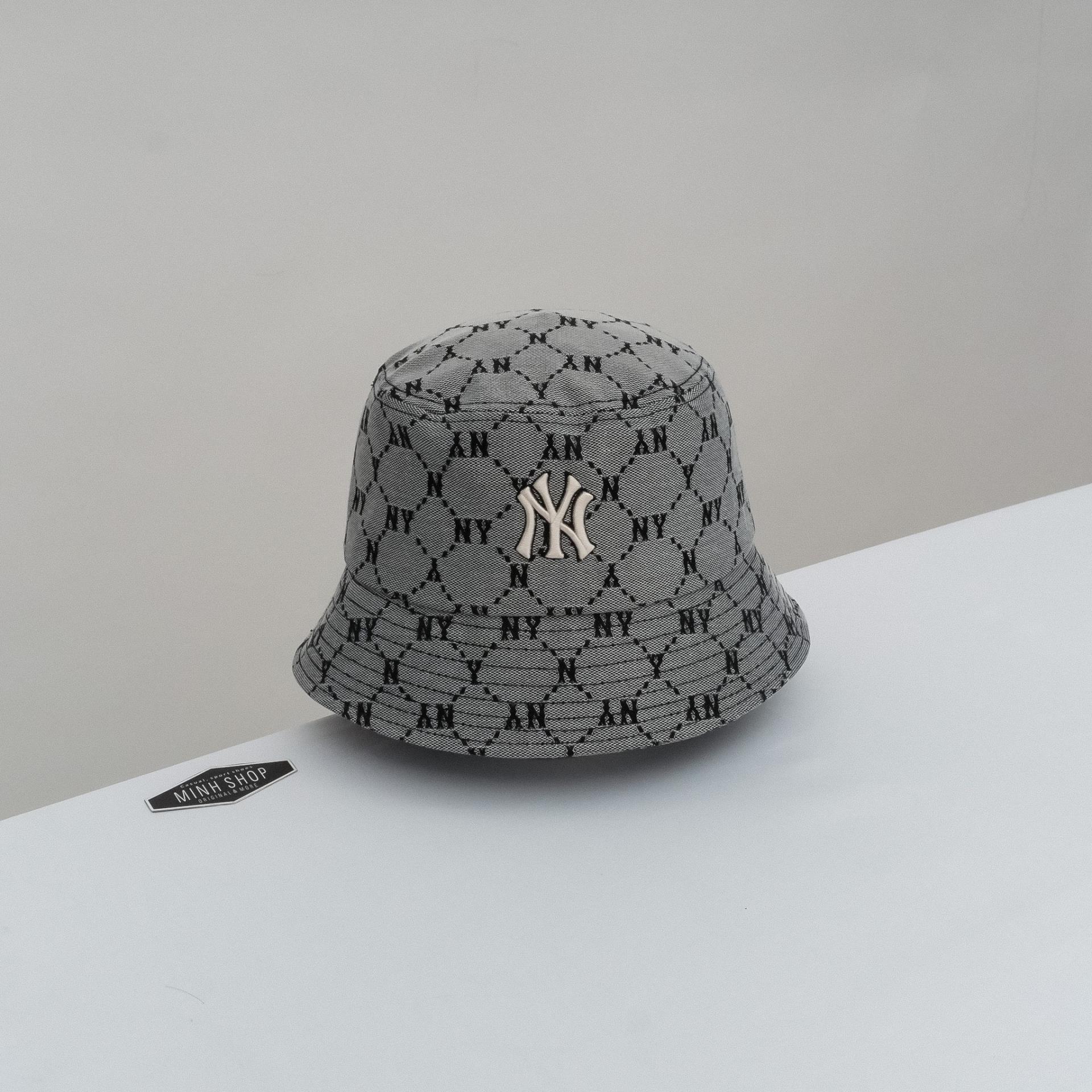 Mũ MLB Monogram Bucket Hat New York Yankees 3AHTM032N50BKS