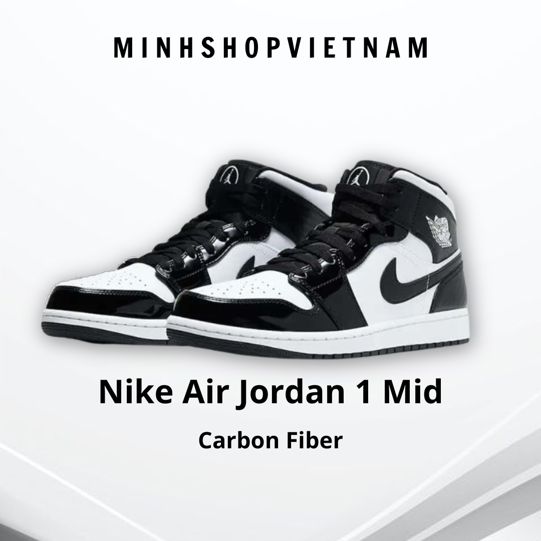 Minhshop.vn   Giày Nike Air Jordan 1 Mid Carbon Fiber ** [DD