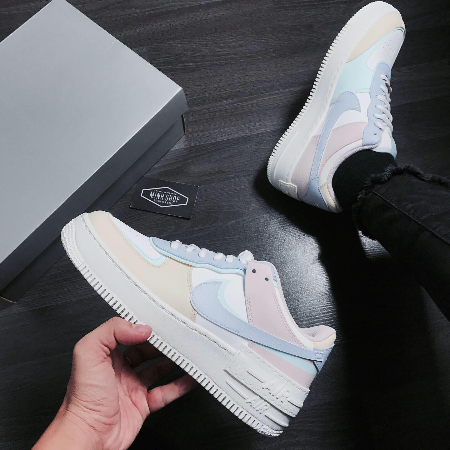 Nike Air Force 1 Shadow Macaroon Candy phá»i mÃ u dÃ nh riÃªng cho chá» em - An ChÆ°Æ¡ng Shoes