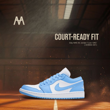 Giày NIKE Air Jordan 1 Low ‘UNC’ [ AO9944 441 ] - Image 1