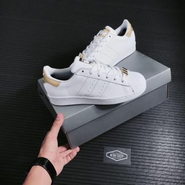💋Top Choice💋 Giày Adidas SuperStar White/Gold ** [FV3723]
