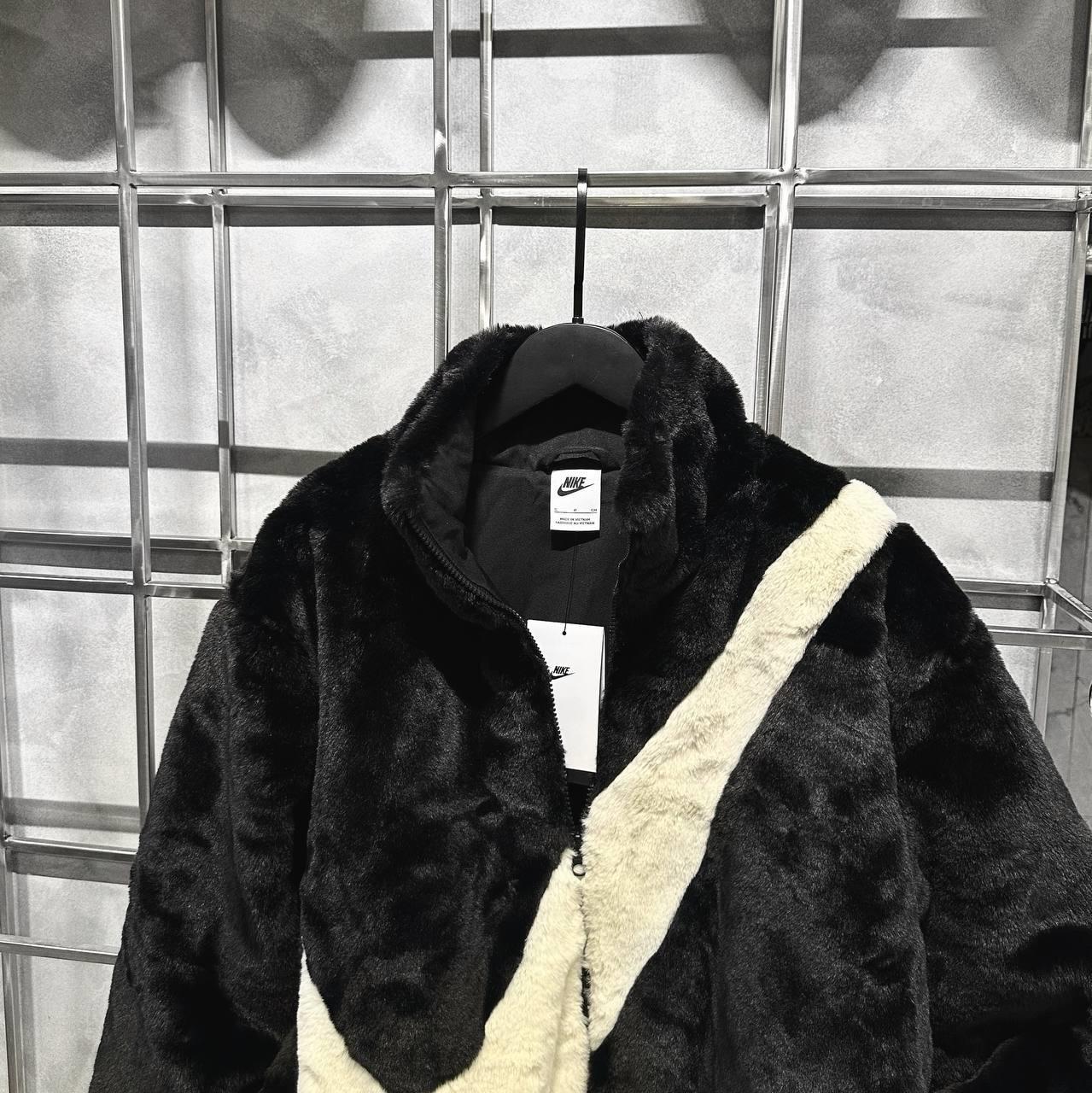 Minhshop.vn - Áo khoác Nike Sportswear Faux Fur Jacket Black