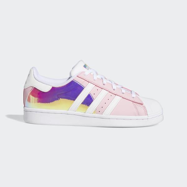 Adidas superstar pink clearance iridescent