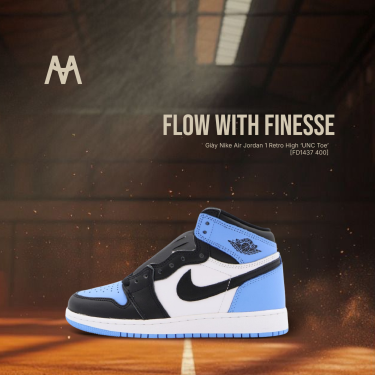 Giày Nike Air Jordan 1 Retro High ‘UNC Toe’ [FD1437 400] - Image 1
