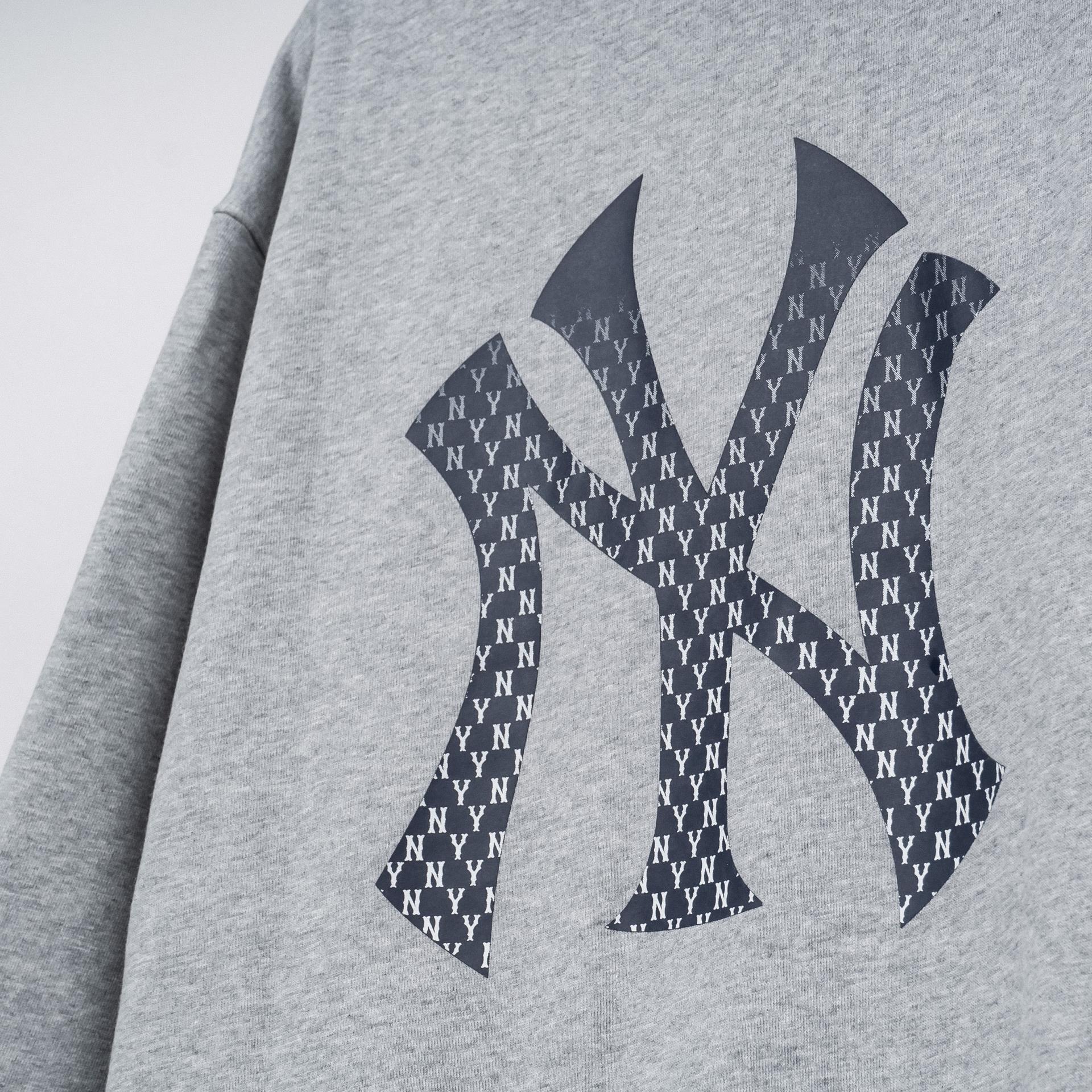 Áo nỉ sweater NY MLB diamond monogram thêu tay dài cổ tròn  Lazadavn