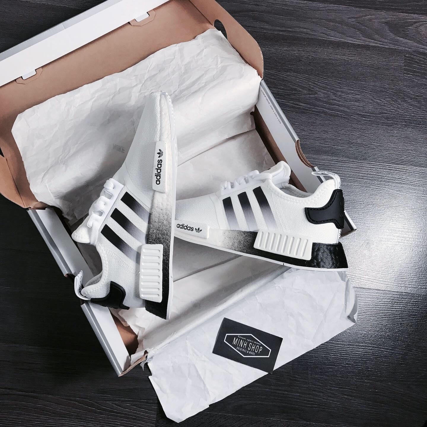 Minhshop.vn - -1xxxK giày Adidas NMD R1 'White Black Gradient' 2021**  [EG7410]